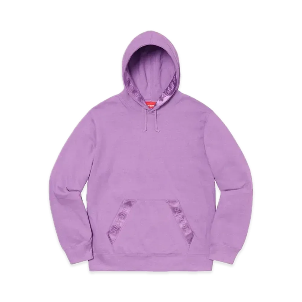 Supreme Tonal Webbing Hooded Sweatshirt "Violet"