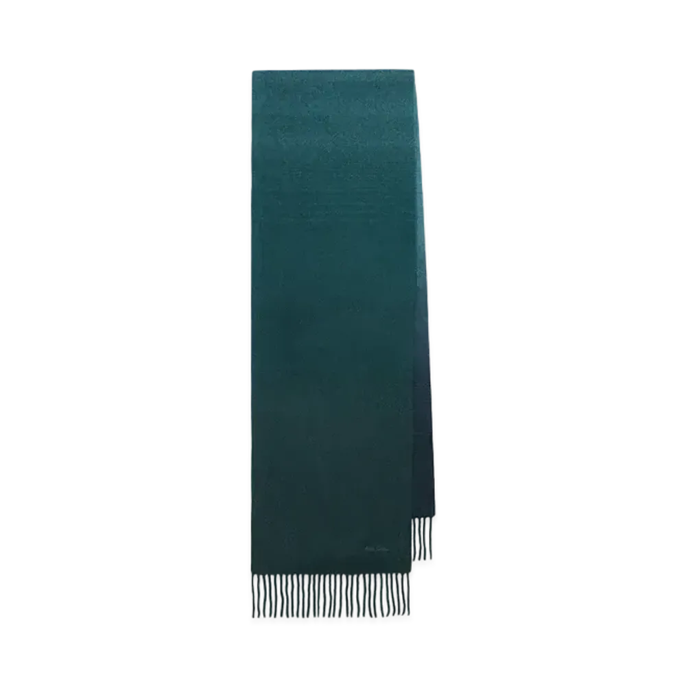 Paul Smith Gradation Cashmere Scarf "DarkGreen"