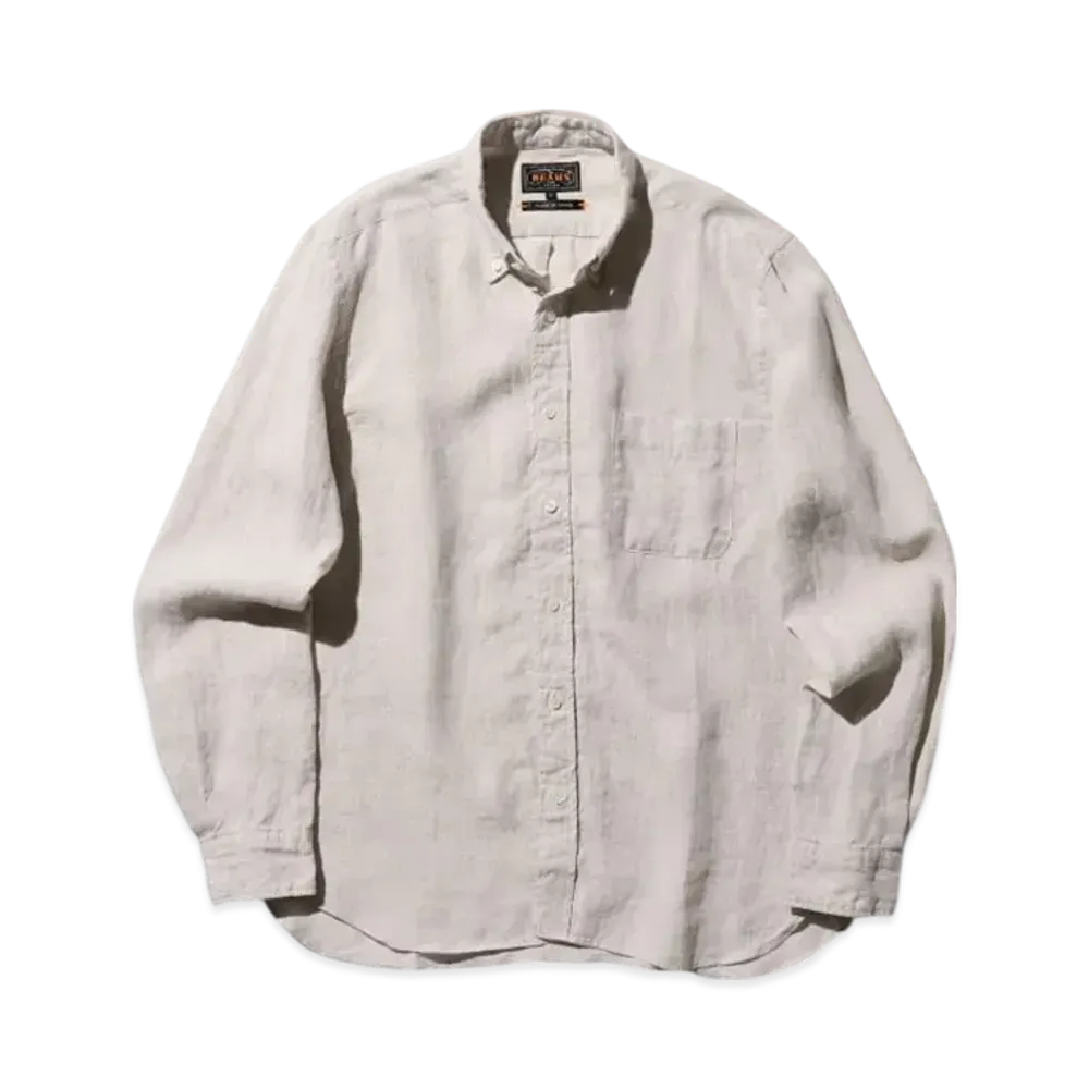 BEAMS B.D. LINEN SOLID "Natural"