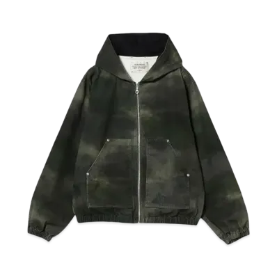 BEAMS FUTURE ARCHIVE Fade Camo Hoodie "Olive"