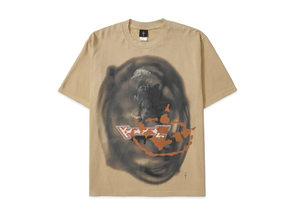 Travis Scott Sprayed Shirt Short Sleeve "Beige"