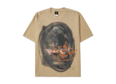 Travis Scott Sprayed Shirt Short Sleeve "Beige"