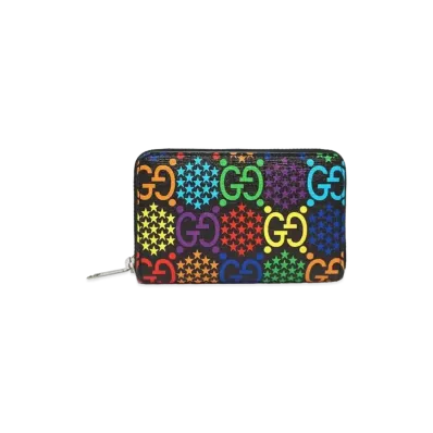 GUCCI GG Psychedelic Zip Card Case