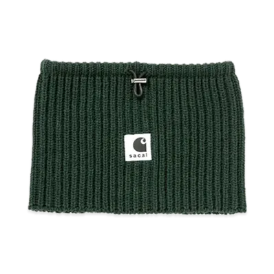 sacai x Carhartt WIP Wool Knit Neck Warmer "Green"