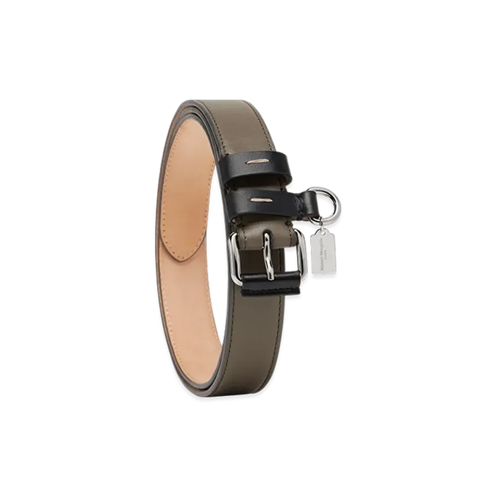 Maison Margiela Contrast Leather Belt "Graphite/Black"