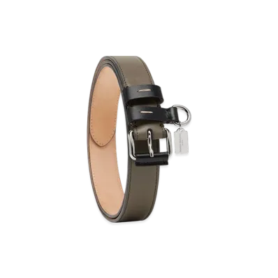 Maison Margiela Contrast Leather Belt "Graphite/Black"