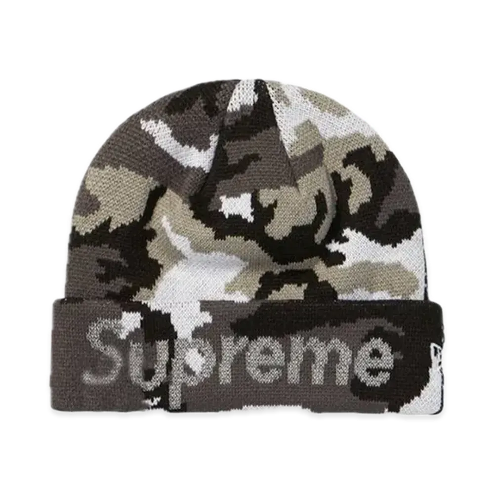 Supreme New Era Split Beanie "Black"