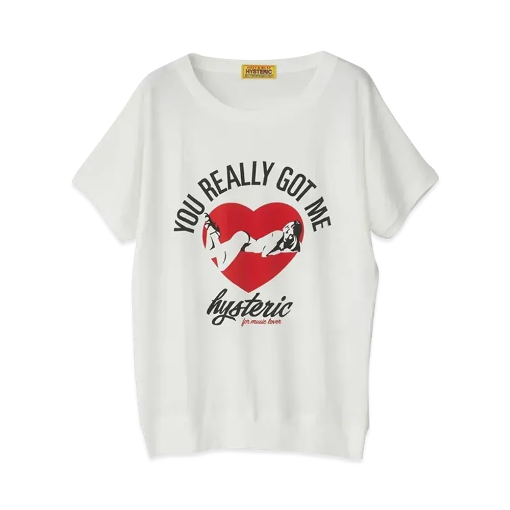 HYSTERIC GLAMOUR Music Lover T-Shirt "White"