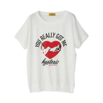 HYSTERIC GLAMOUR Music Lover T-Shirt "White"