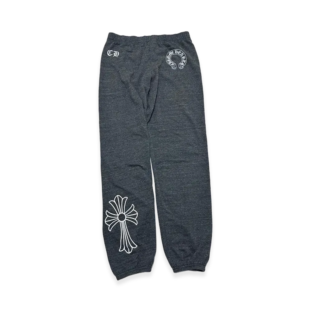 Chrome Hearts Cross Print Sweatpants "Grey"