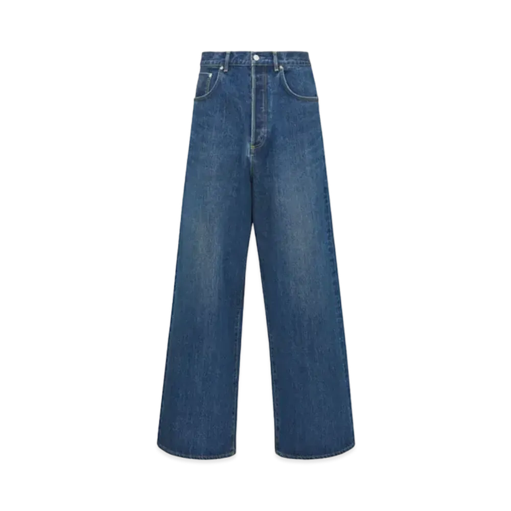 Dior Christian Dior Couture Extra-Wide Jeans Cotton Denim "Blue"