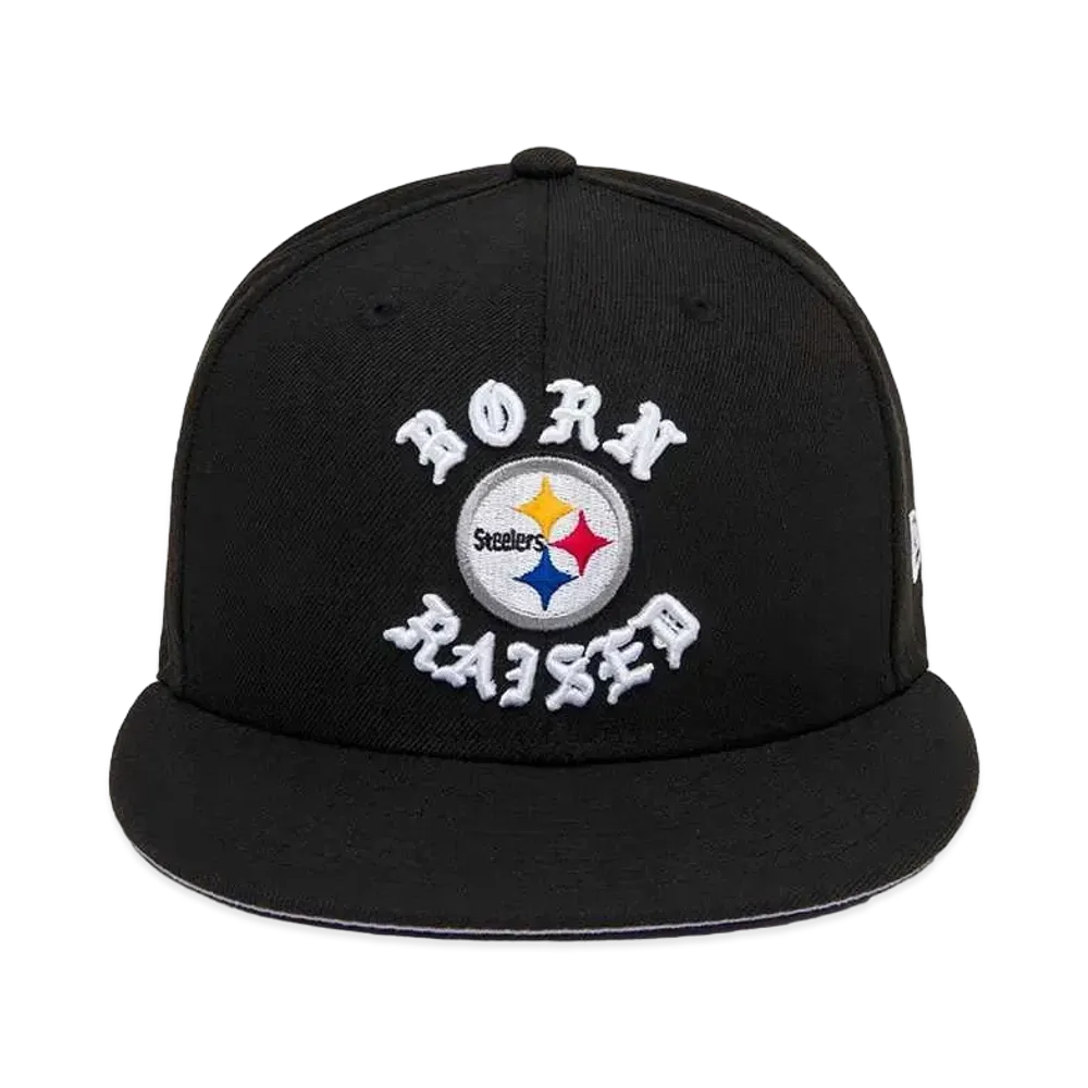 NEW ERA x Born x Raised x NFL + Steelers Snapback Rocker Hat "Black"