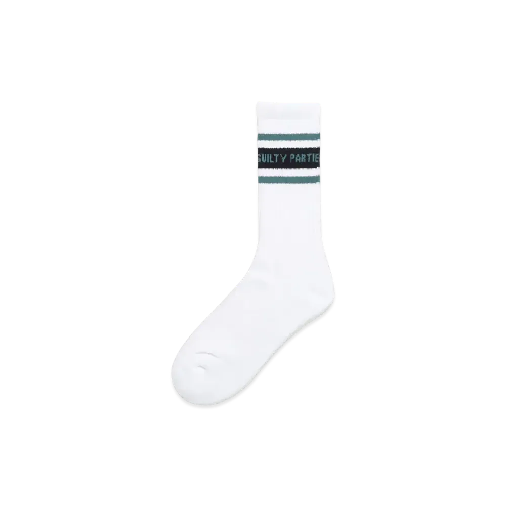 WACKO MARIA Sports Socks "White Blue"
