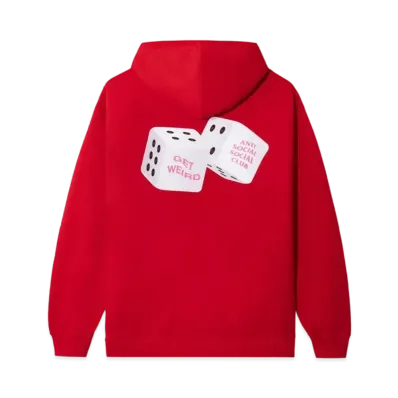 ANTI SOCIAL SOCIAL CLUB FA22 Best Of Luck Red Hoodie "Red"
