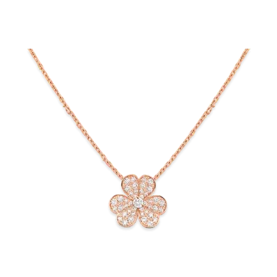 Van Cleef & Arpels Frivole pendant small model "18K Rose gold/Diamond"