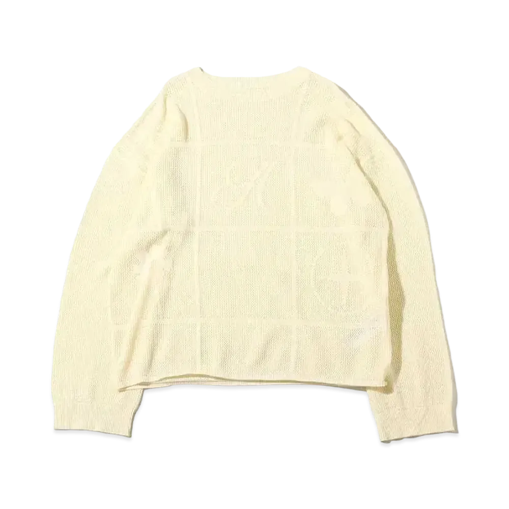 atmos pink Scashiami Design Knit Pullover "Ivory"