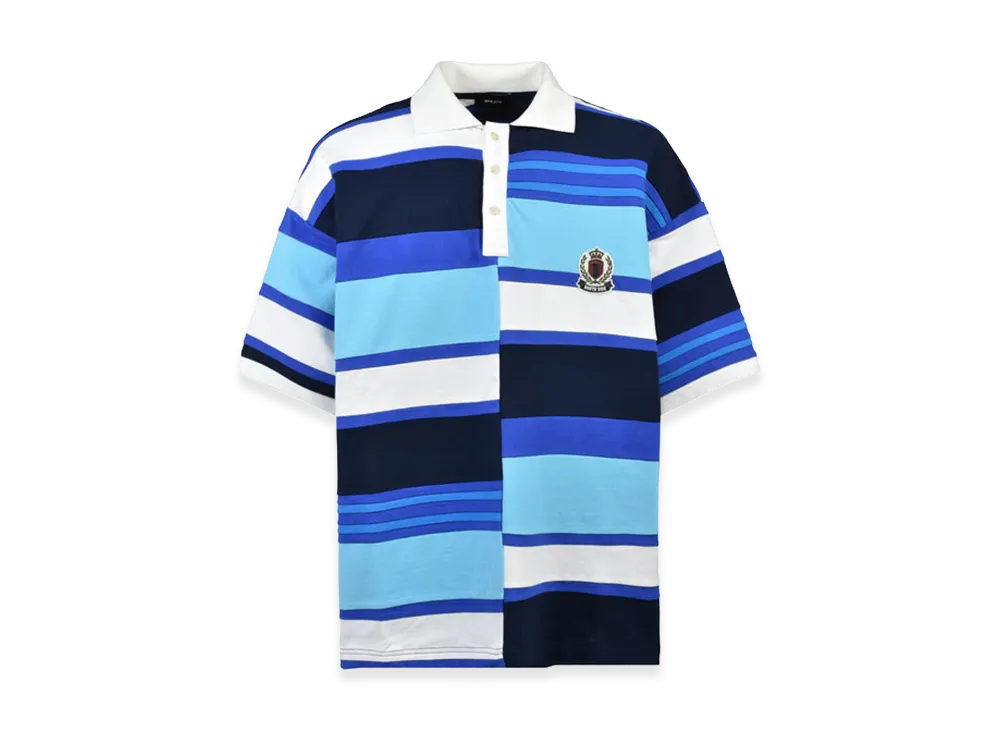 BREATH Emblem Logo Crazy Border Polo Shirt "Blue"