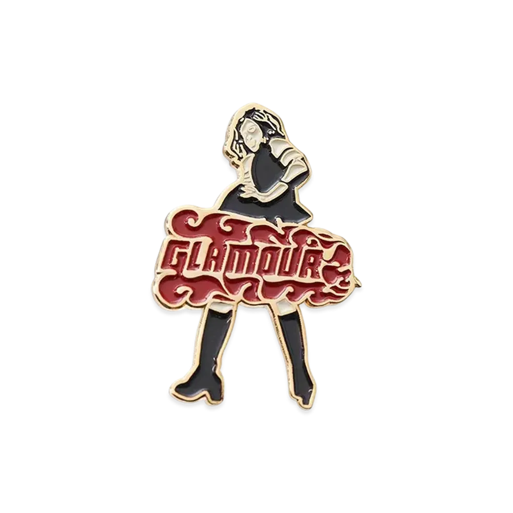 HYSTERIC GLAMOUR Vixen Girl Pin Badge "Gold"