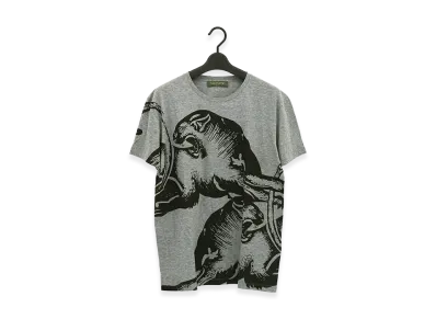 Valentino Panther Print T-Shirt "Gray"
