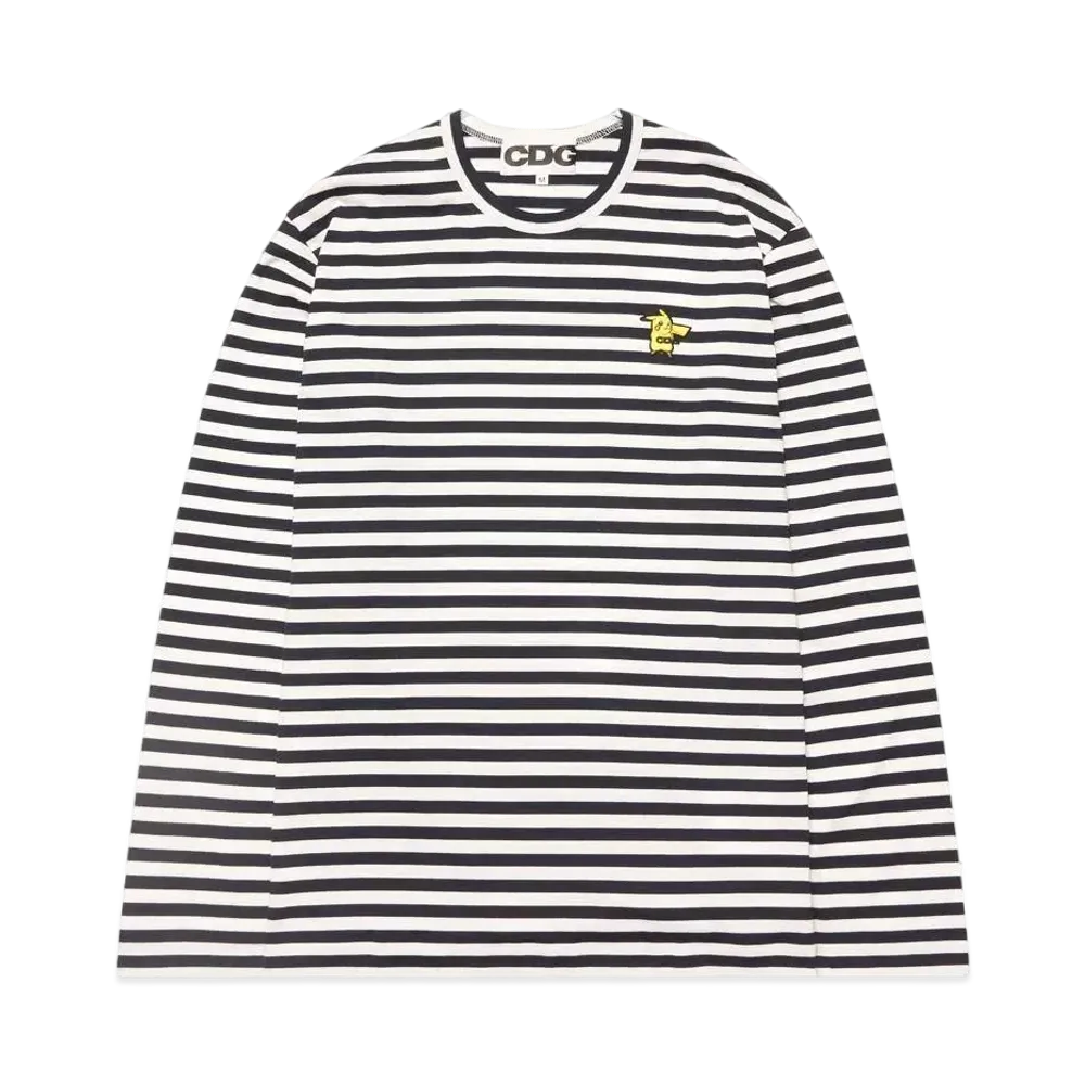 Comme des Garcons Pokemon Long Sleeved T-Shirt With Emblem "Navy"