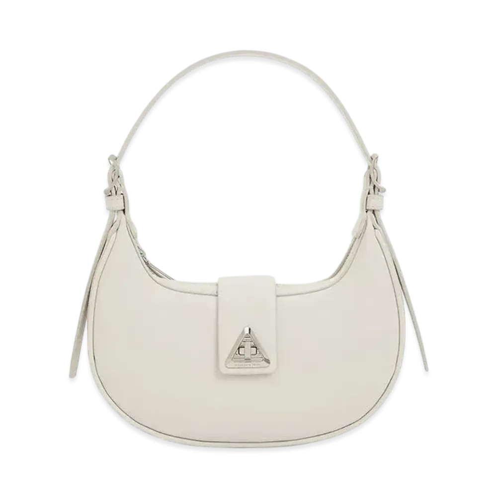 CHARLES & KEITH Triangle Buckle Belt Shoulder Bag "Chalk"