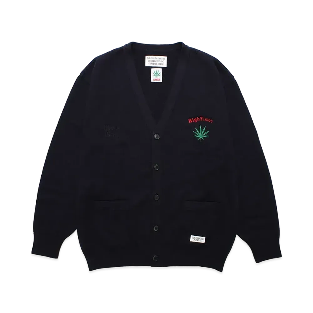 WACKO MARIA HIGH TIMES / Classic Knit Cardigan "Navy"