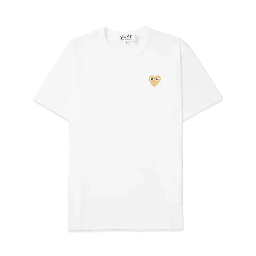 PLAY COMME des GARCONS Tee "Gold/White"