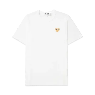 PLAY COMME des GARCONS Tee "Gold/White"