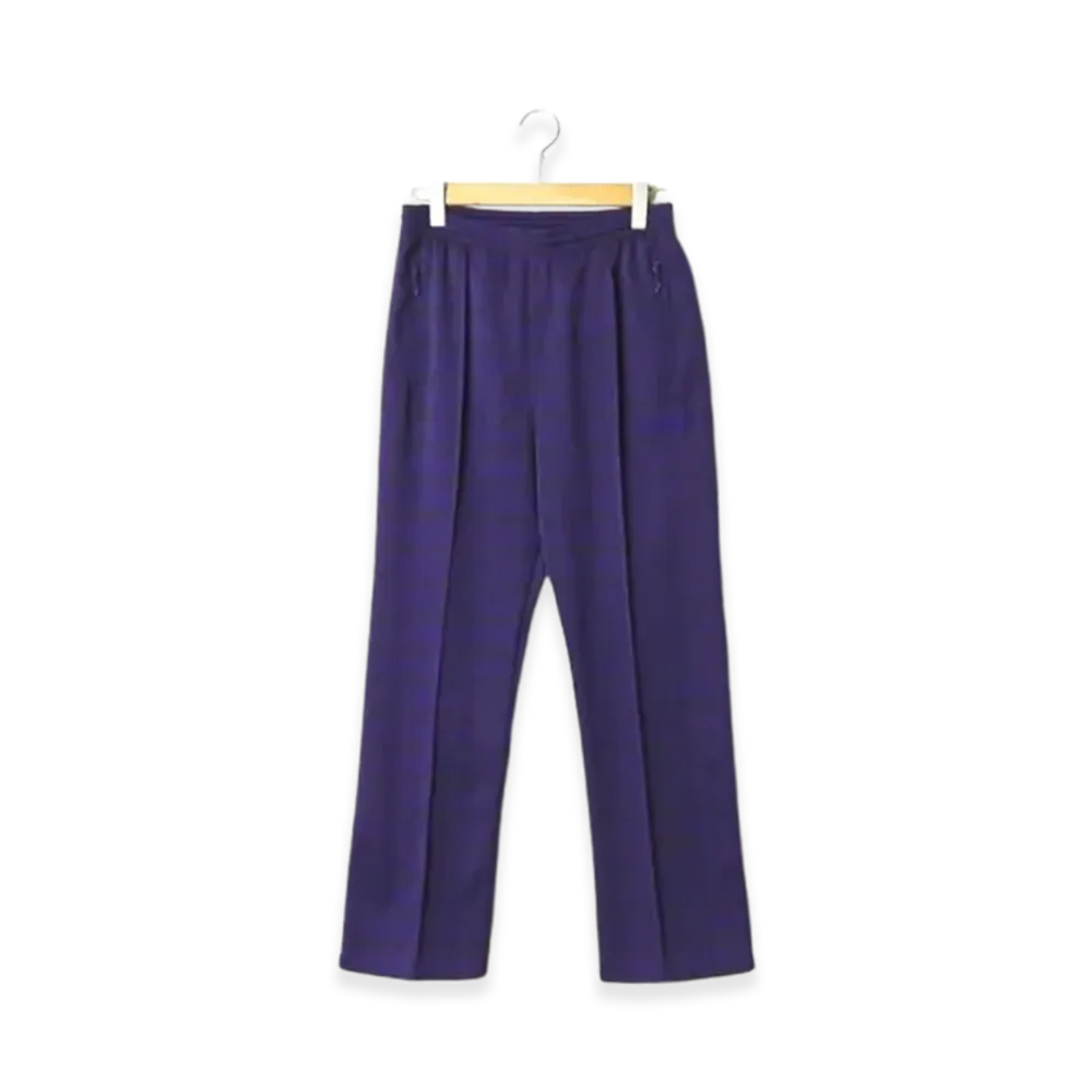 NEEDLES Track Pant Poly Jacquard Diamond "Purple"