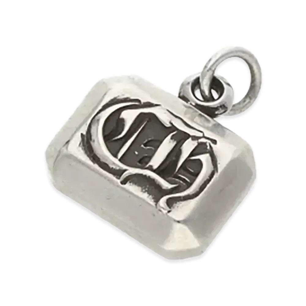 Chrome Hearts CH Emerald Cut Pendant "Silver"