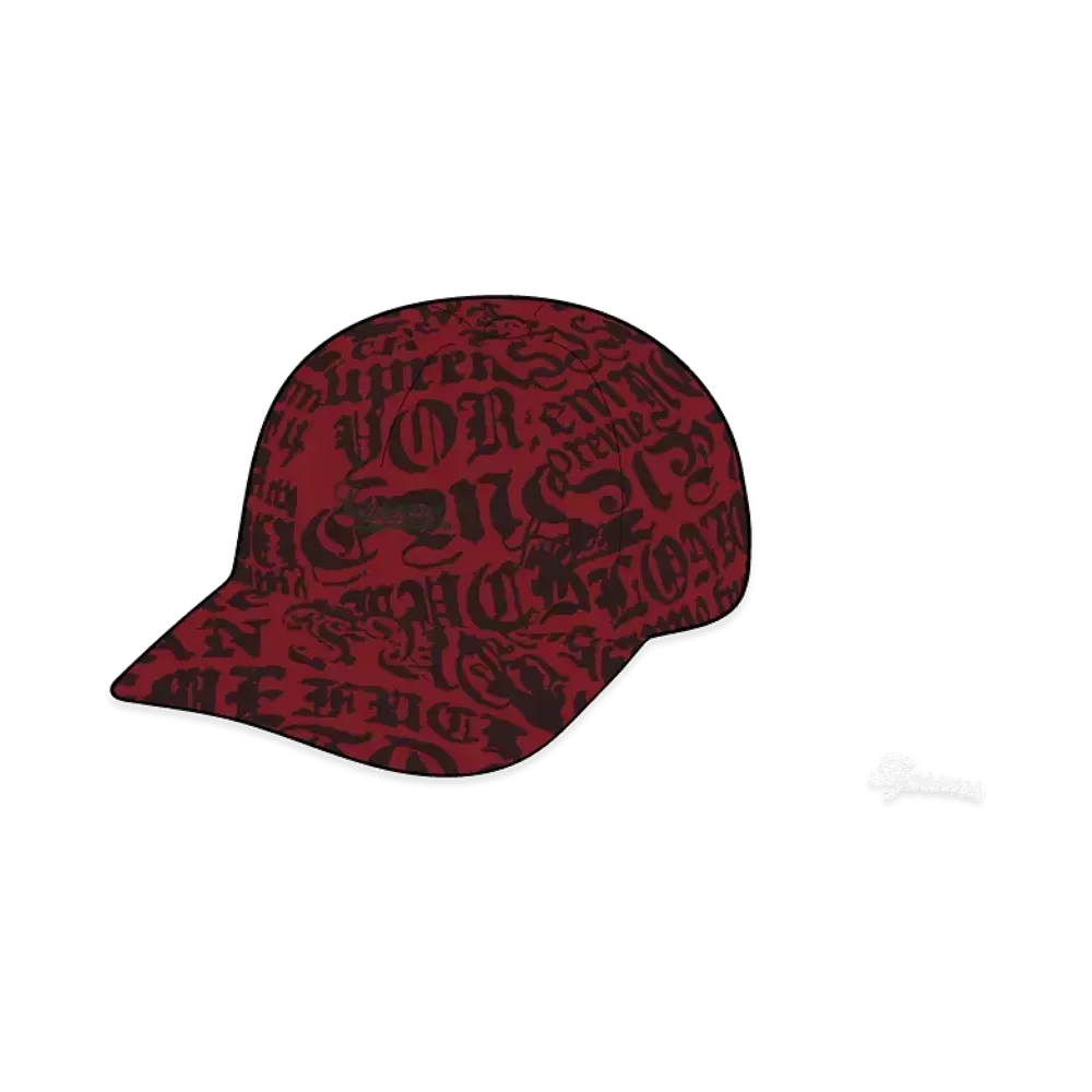 Supreme Cities Jacquard 6-Panel "Red"