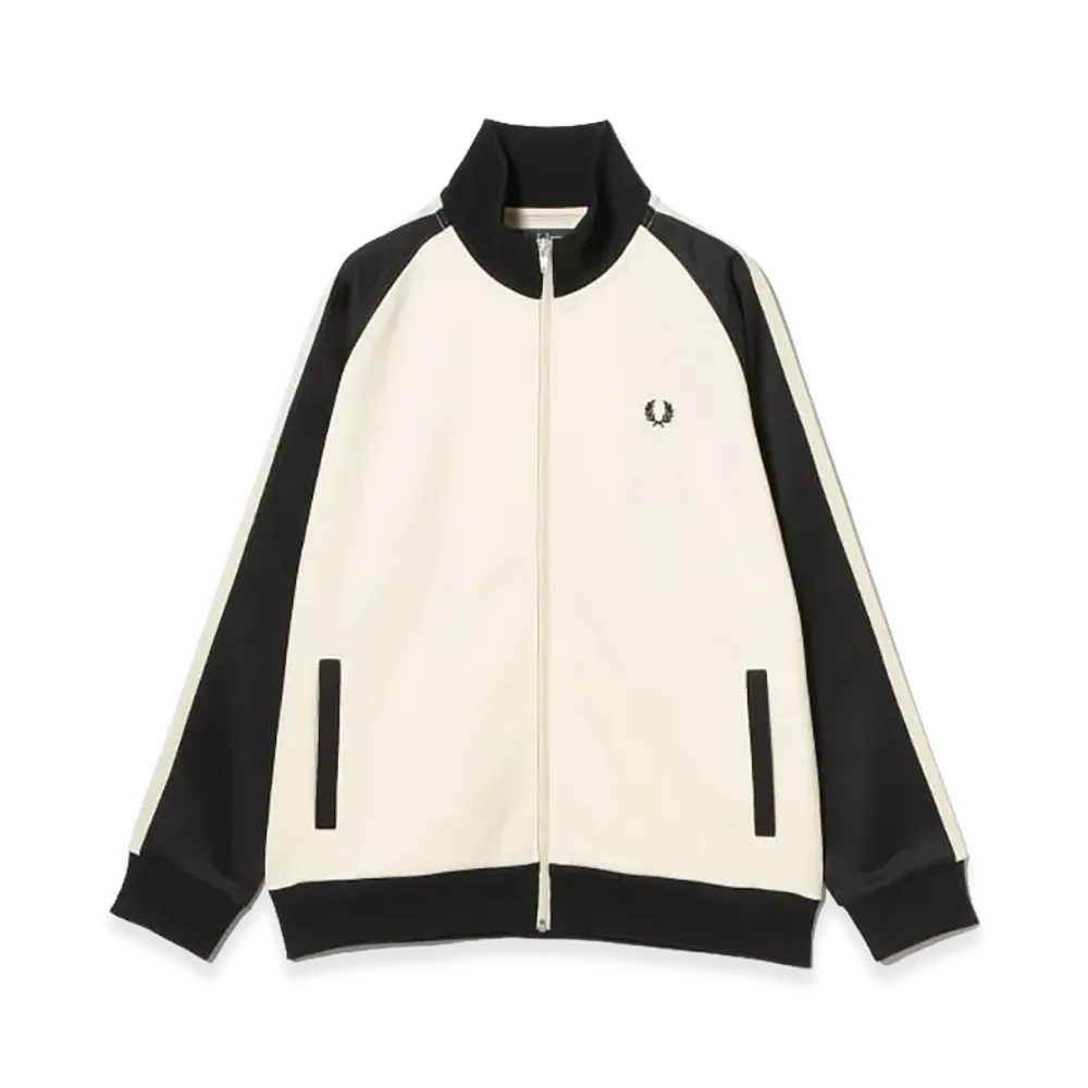 BEAMS x FRED PERRY Exclusive Track Jacket 26SS "Ecru/Black"