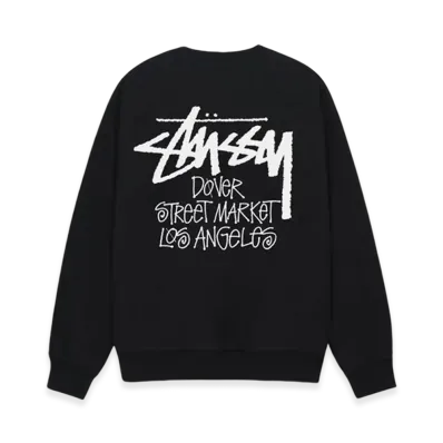 Stussy Stock DSM Los Angeles Crew "Black"