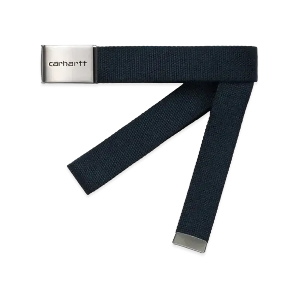 Carhartt Clip Belt Chrome "Dark Navy"