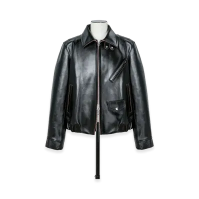 sacai Robert Mapplethorpe Calla Lily Leather Jacket "Black"