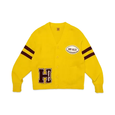 HUMAN MADE Low Gauge Knit Cardigan "Yellow"