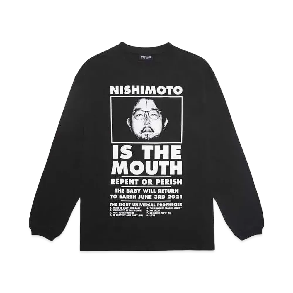 NISHIMOTO IS THE MOUTH CLASSIC L/S TEE "BLACK"