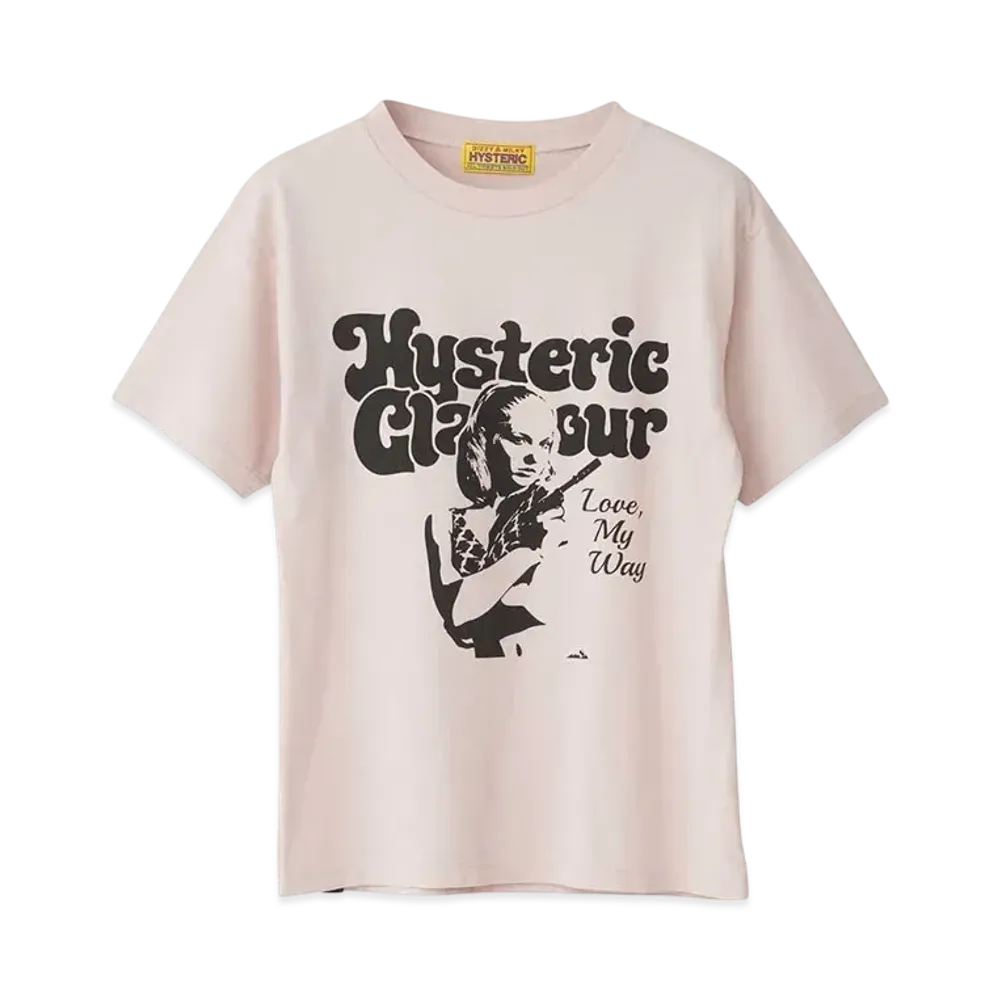 HYSTERIC GLAMOUR Love My Way T-Shirt "Pink"