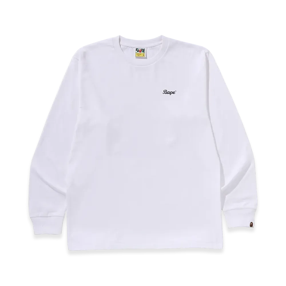 A BATHING APE Bape L/S Tee "White"