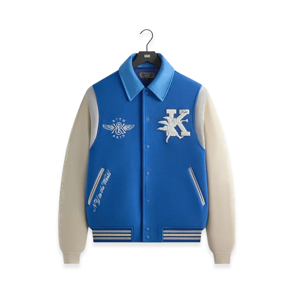 Kith Wool & Microsuede Varsity Jacket "Cyclone"
