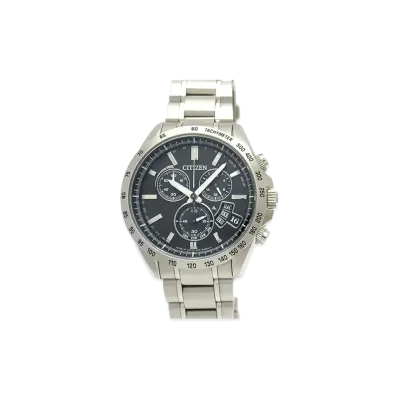 CITIZEN Eco-Drive World Time Chronograph Radio Solar "Blue Gray" BY0130-51E