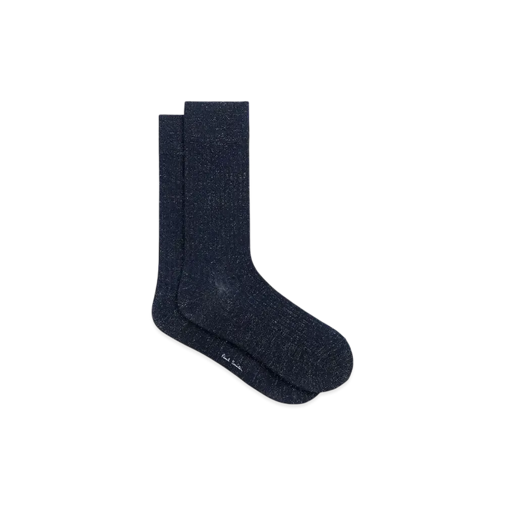 Paul Smith Lame Socks "Navy"