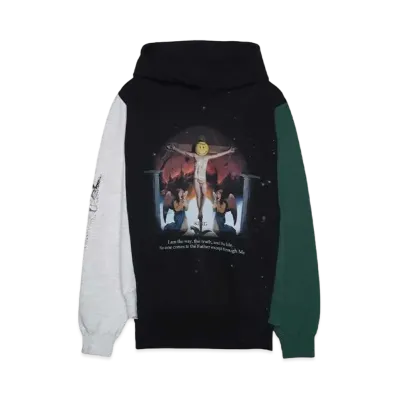 SOMEIT REBUILD HOODIE "GREY/BLACK/GREEN"