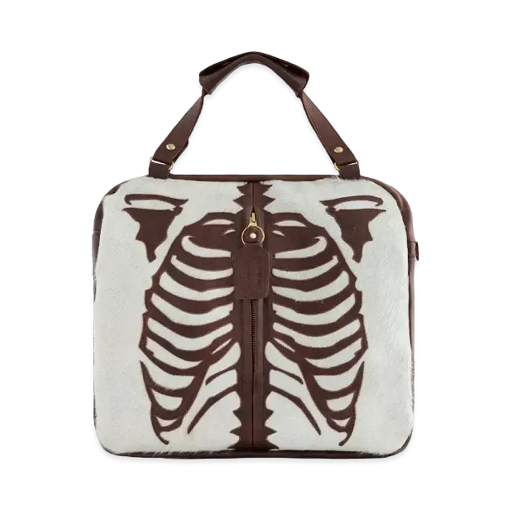 Aime Leon Dore x Vanson Pony Hair Bones Bag "Brown&Cream"