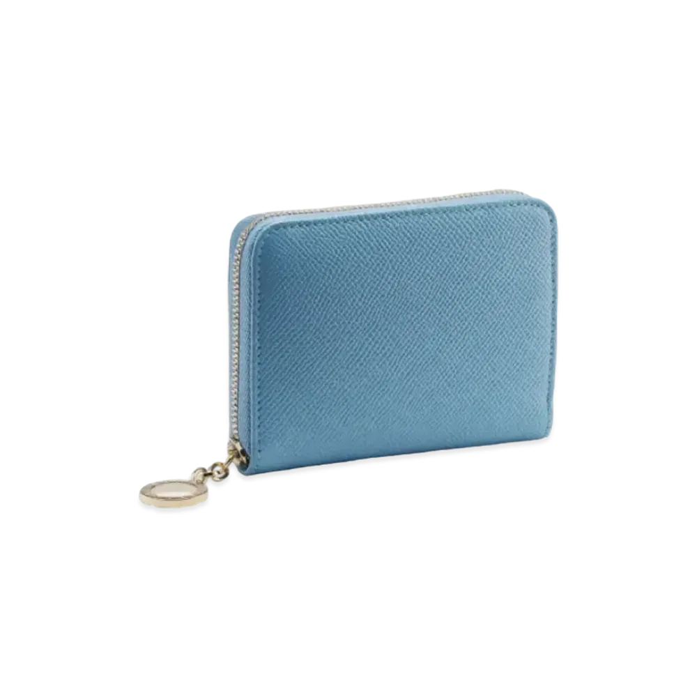BVLGARI BVLGARI Zip Wallet "Blue"