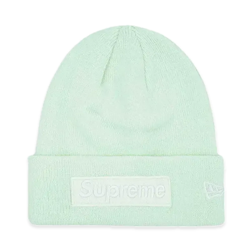 Supreme New Era Box Logo Beanie "Light Green" (23FW)