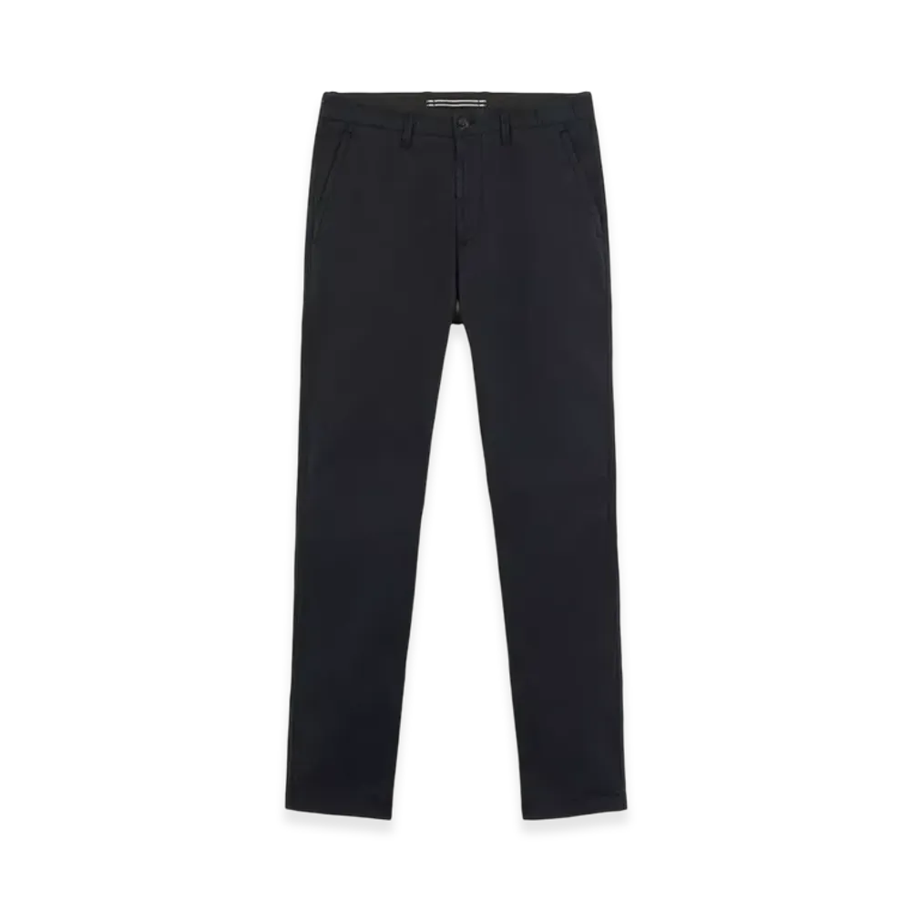 Stone Island 34310 Supima Cotton Twill Stretch-TC Chino Pants with Logo Patch - 24FW "Navy Blue"