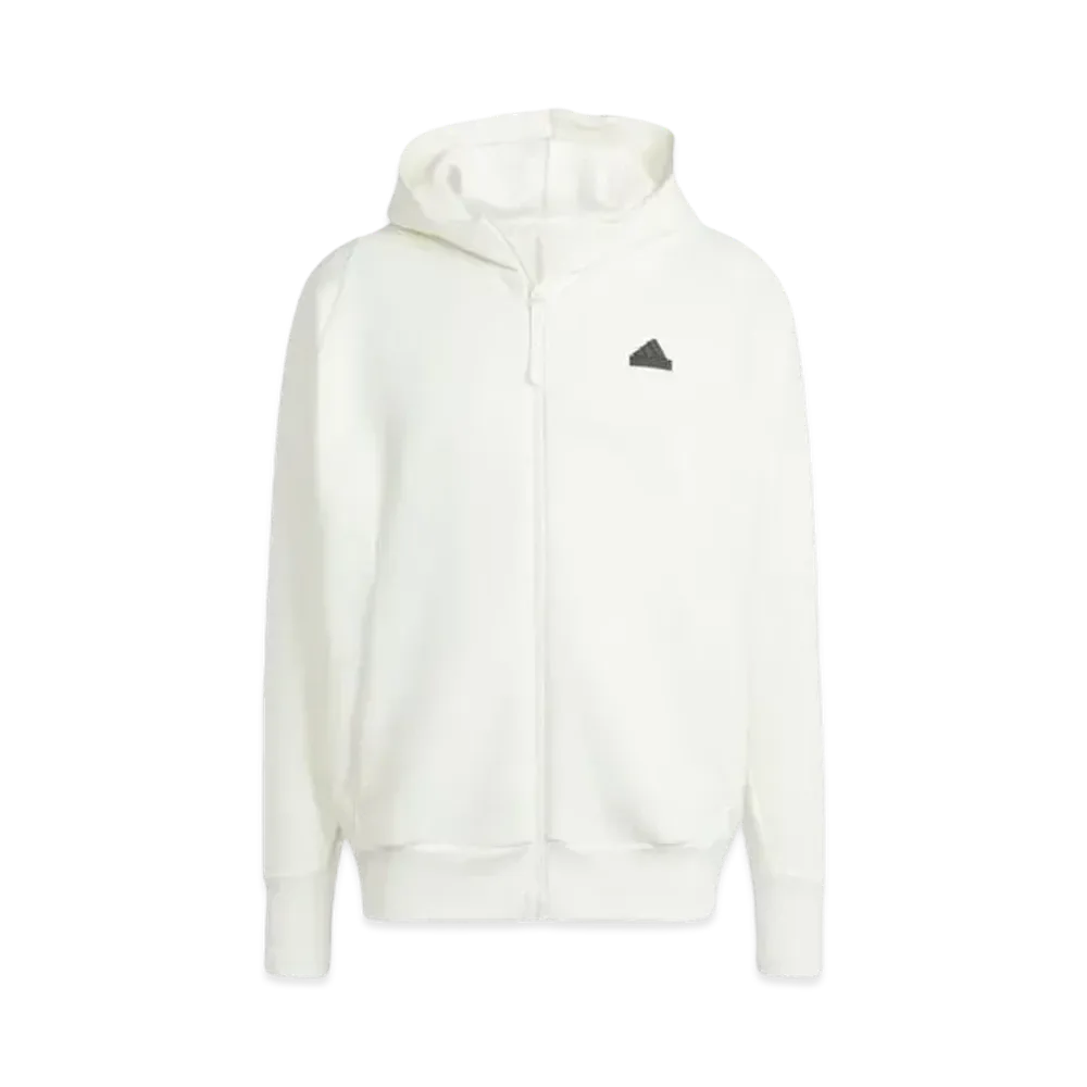 adidas Z.N.E. Premium Full Zip Hooded Track Jacket "Off White"