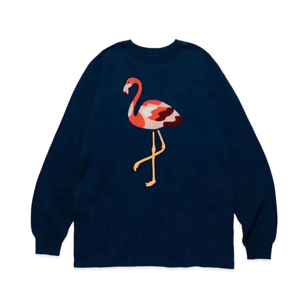 HUMAN MADE Flamingo Knit Sweater "Navy"