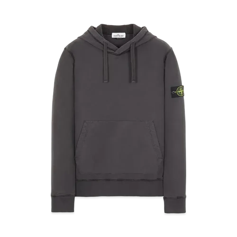 Stone Island 64120 BRUSHED COTTON FLEECE "Steel Grey"